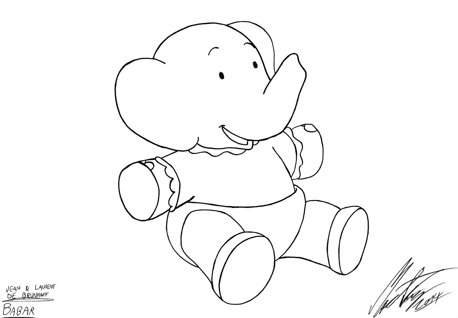 babar the elephant coloring pages - photo #50