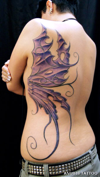 anubis tattoo. wing by ~Anubis-osijek on