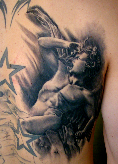 archangel tattoo arch angel military. Labels: Fallen Angel Tattoo