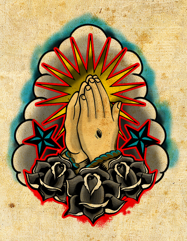Praying Hand Tattoo by ~xfreakcorex on deviantART