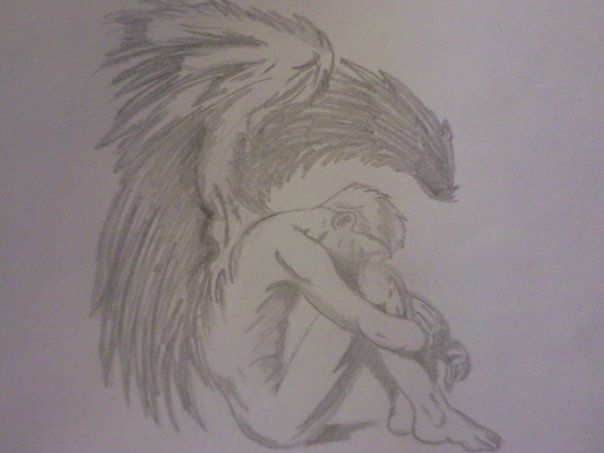 male angel drawing by AdamSadler on deviantART