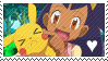 Stamp - Iris and Pikachu by Endless-Rainfall