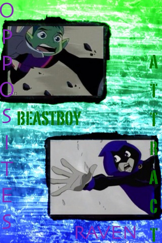 Beastboy and Raven Collage 2 wallpaper > 3d Papel de parede > 3d Fondos 