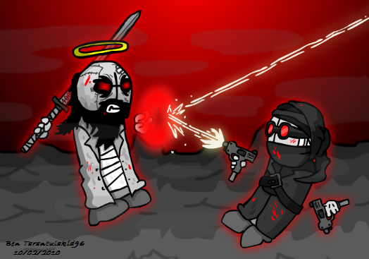 Madness Combat: Hank vs. Jesus by ~Tarantulakid96 on deviantART