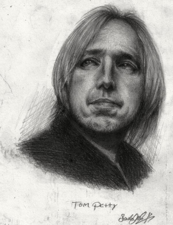 tom petty echo. Tom Petty in Pencil 1999 by