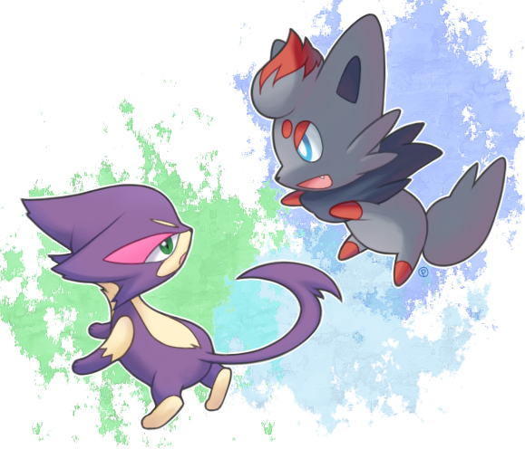zorua_and_choroneko__s_playtime_by_popsiclette-d340xha.png