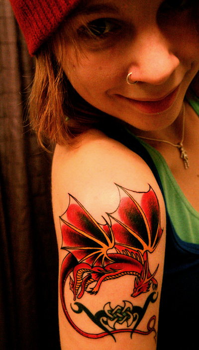 dragon tattoos. Welsh Dragon