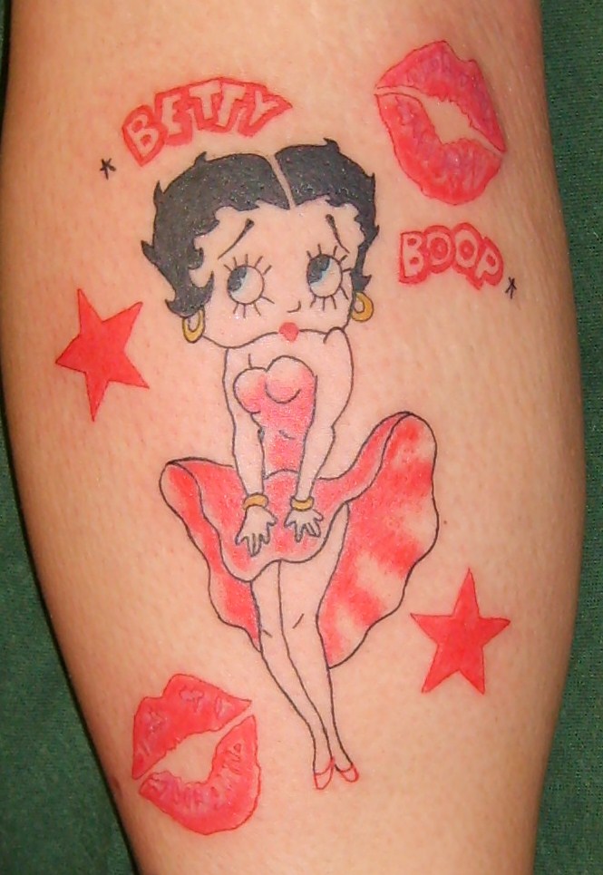 betty boop tattoo by Jonny-Mistfit