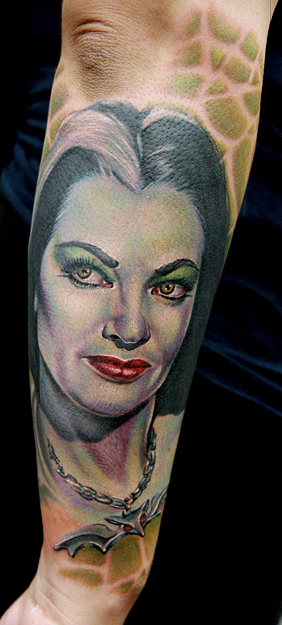 lily munster - dragonfly tattoo