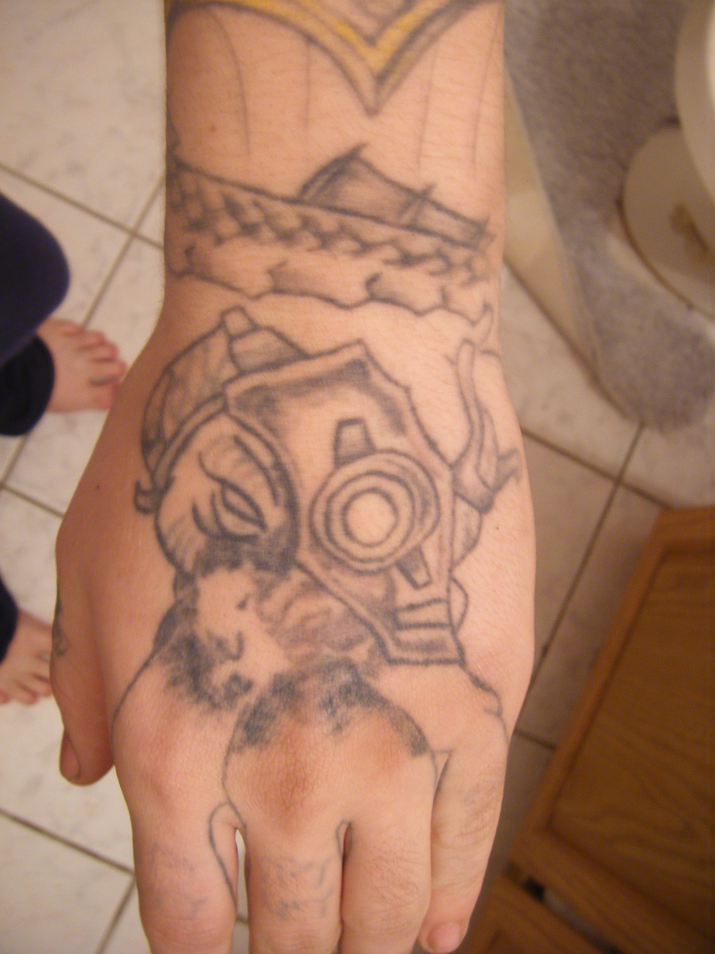 Mind Flayer Hand Tattoo by