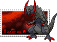 Shiny Haxorus Stamp by Piniee