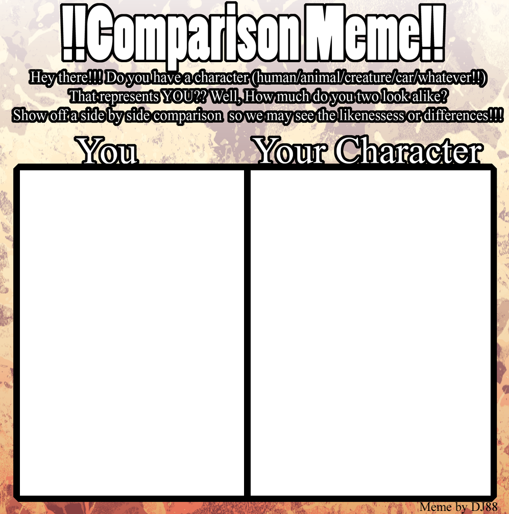 Blank Meme Template Comparison memeby