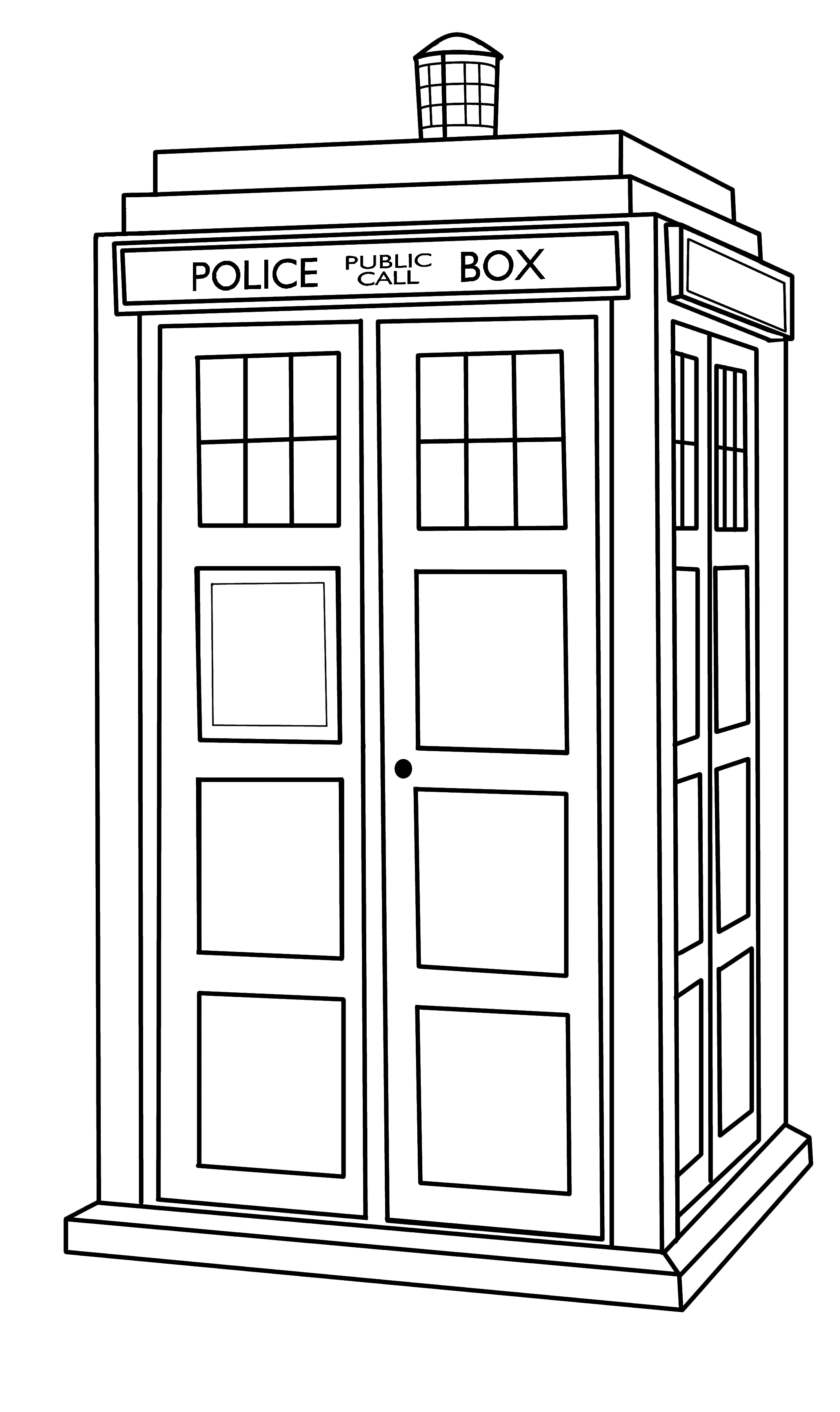 tardis coloring pages - photo #1