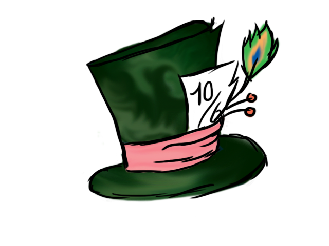 mad hatter hat clipart - photo #1