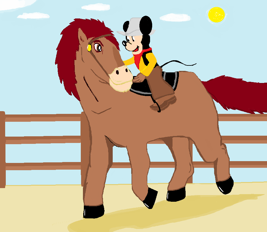 mickey mouse cowboy clipart - photo #35