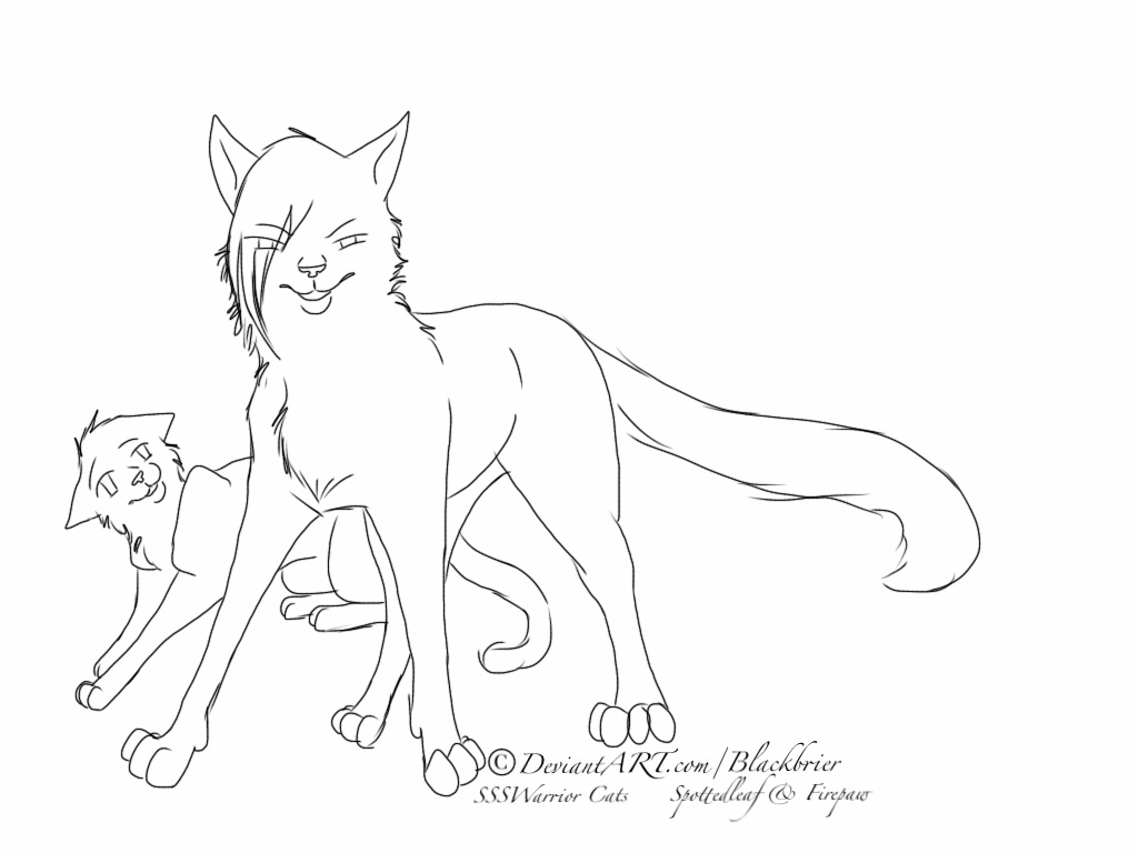 warrior cats coloring pages spotted leaf death - photo #19
