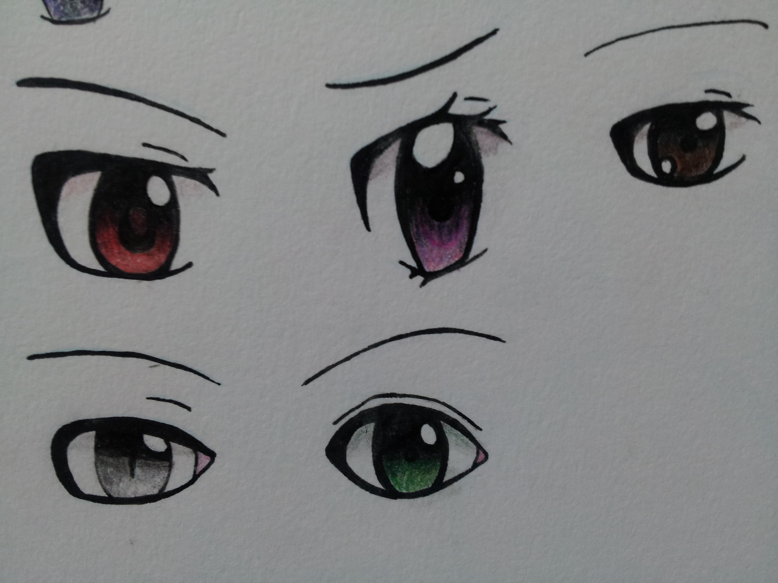 Colouring anime eyes (3) by KokoroIChan on deviantART
