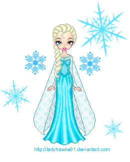 Pixel Dollz 006 - Frozen's Elsa by Ladyhawke81 on DeviantArt