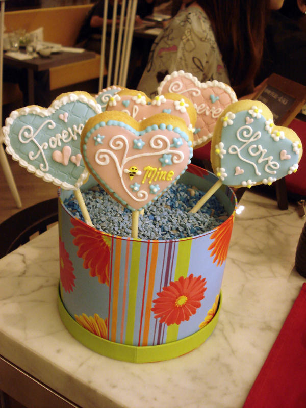 Wedding Cookie Pops by Sliceofcake on deviantART