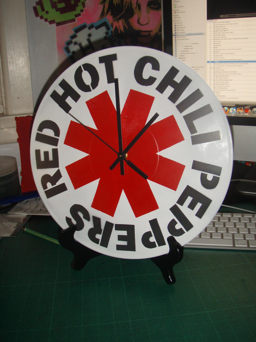Red Hot Chili Peppers Clock by ~prettymuch-it on deviantART