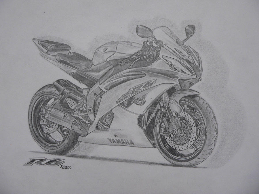 Yamaha R6 Sketch