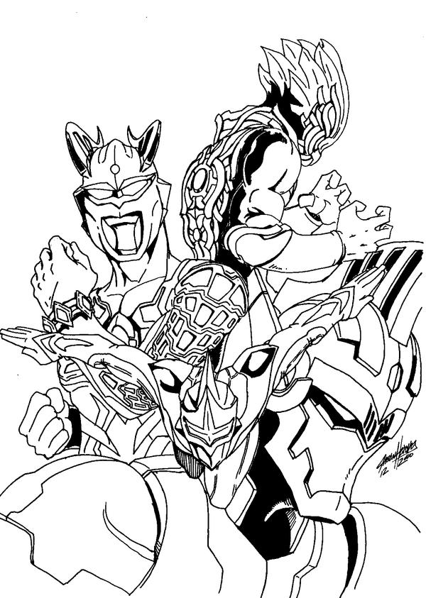 ultraman zero coloring pages - photo #5