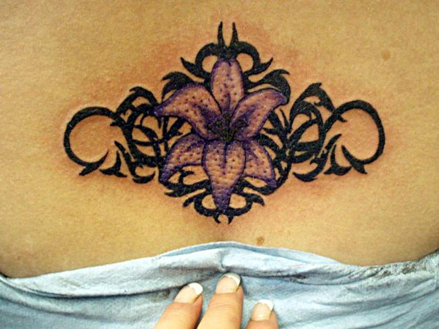 Tattoo 0228 - flower tattoo