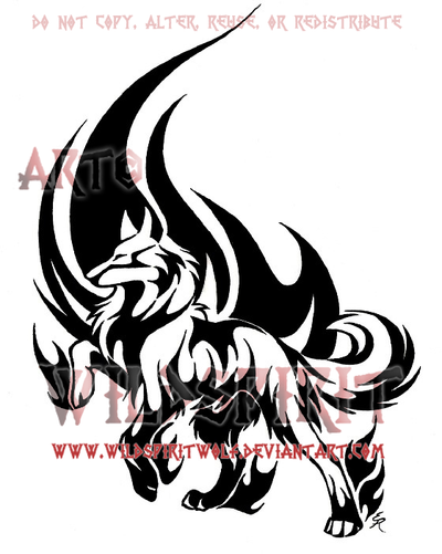 Noble Wolf Flame Tattoo by WildSpiritWolf on deviantART