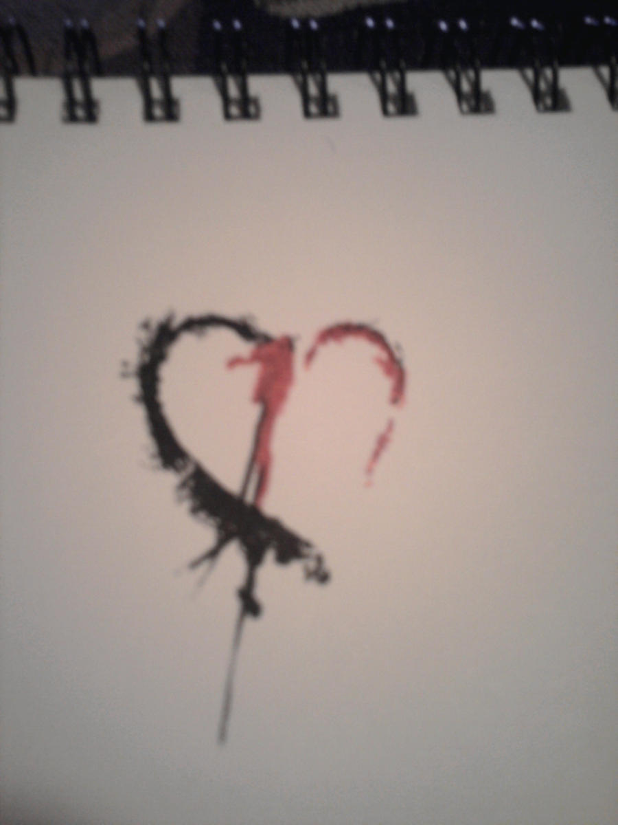 Bleeding Heart Tattoo by