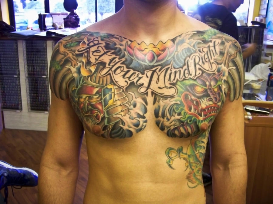 Bilder brust mann tattoo 100 Familien