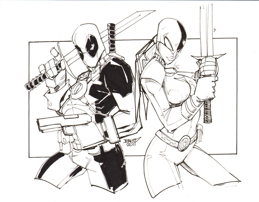 lady deadpool coloring pages - photo #25