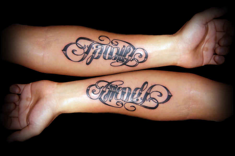 Tattoo Ideas Quotes on ambigram tattoos family 