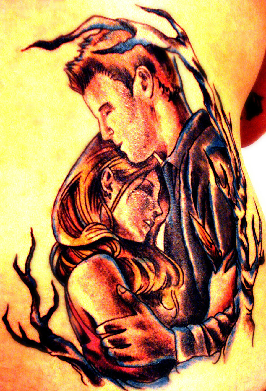 Buffy and Angel Tattoo by