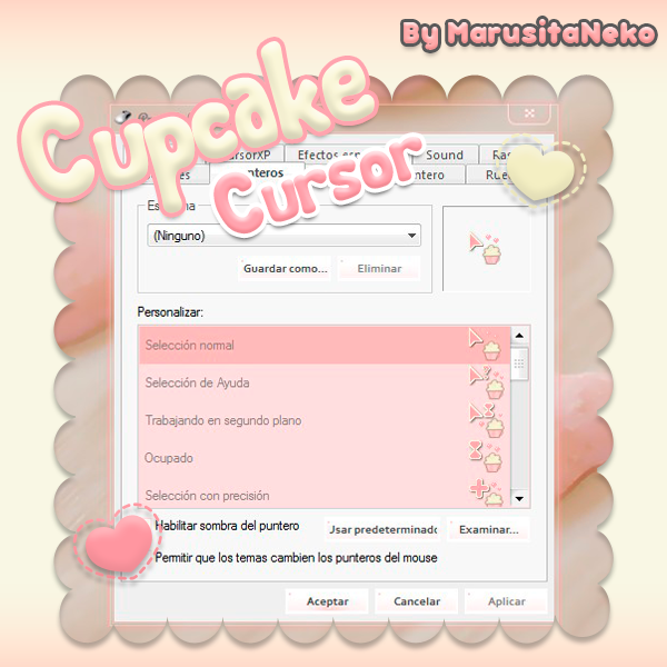 Cupcake Cursor n.n Mi 1er cursor OwO by marusitaneko