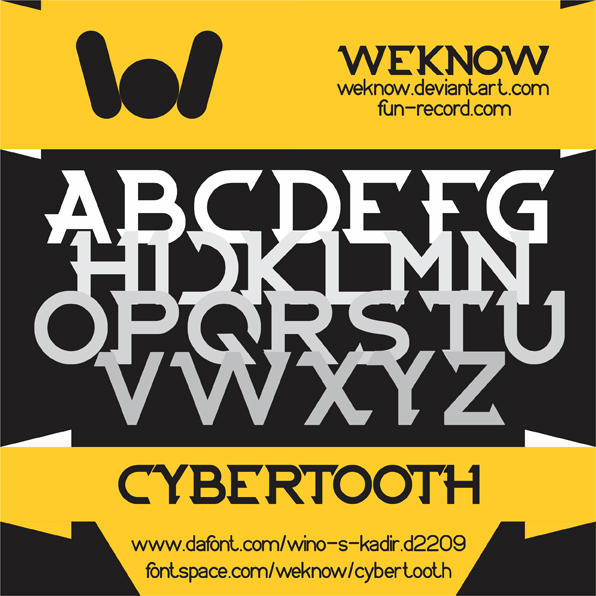 cybertooth font by weknow