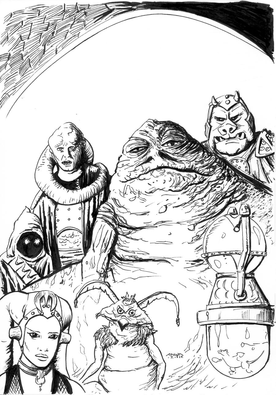 jabba the hut coloring pages - photo #9