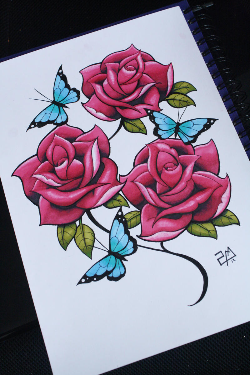 Roses Tumblr Drawing
