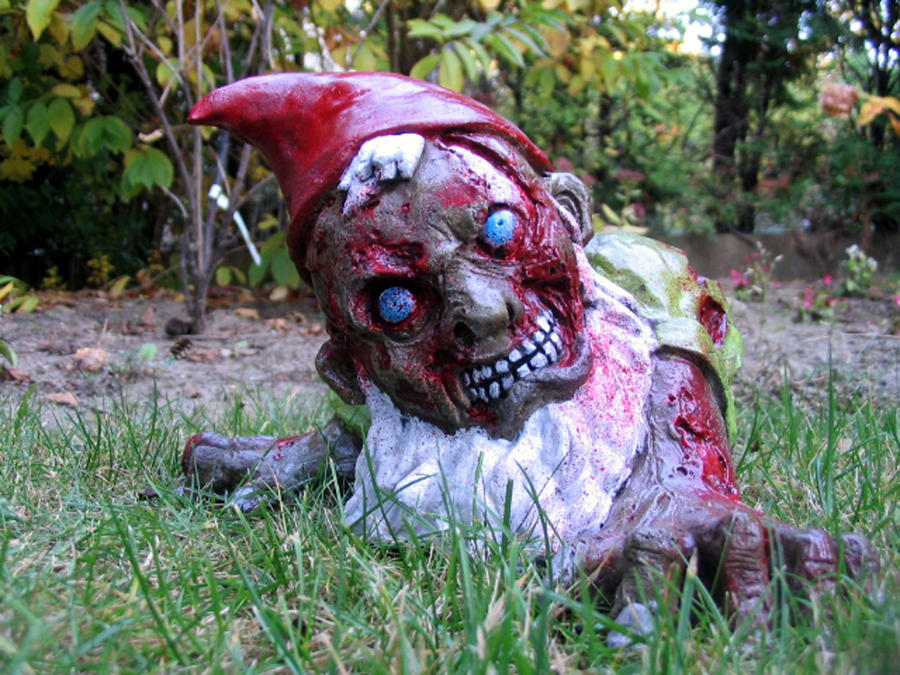 zombie garden gnome patient nr 2 nr 2 by doodd