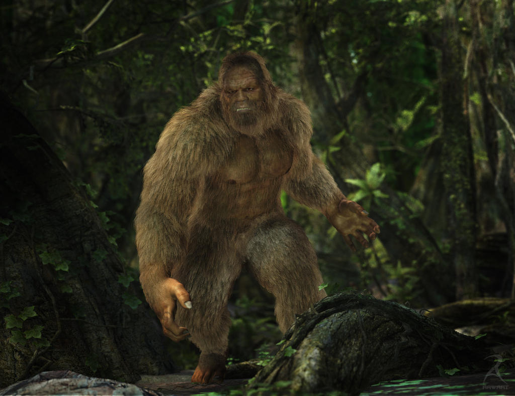Sasquatch by RawArt with Look At My Hair (LAMH) for DAZ 3D