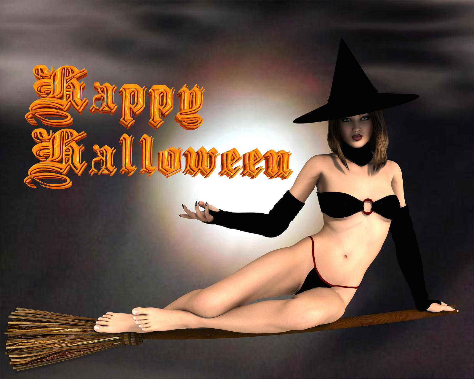 Sexy Witch Says Happy Halloween By Amdeland Baldwin On