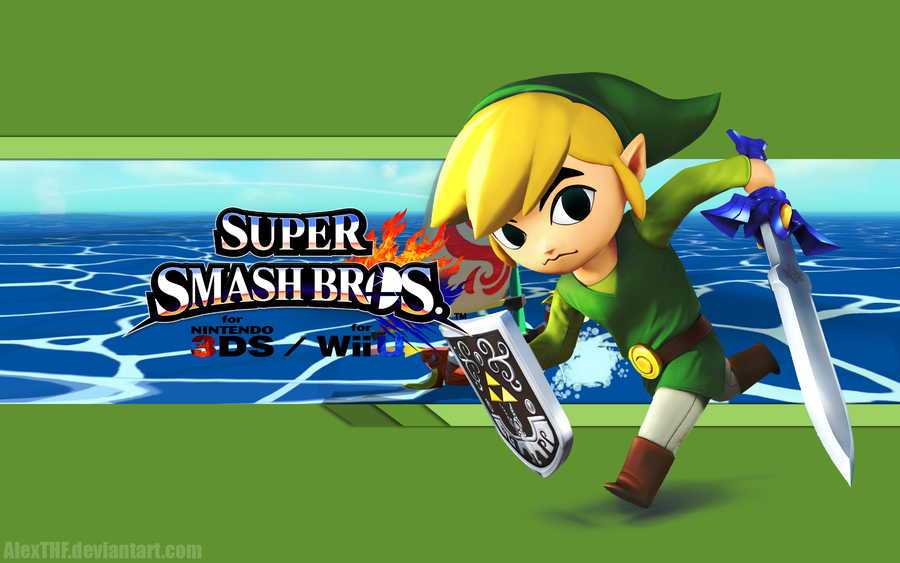 Toon Link Wallpaper - Super Smash Bros. Wii U/3DS by AlexTHF