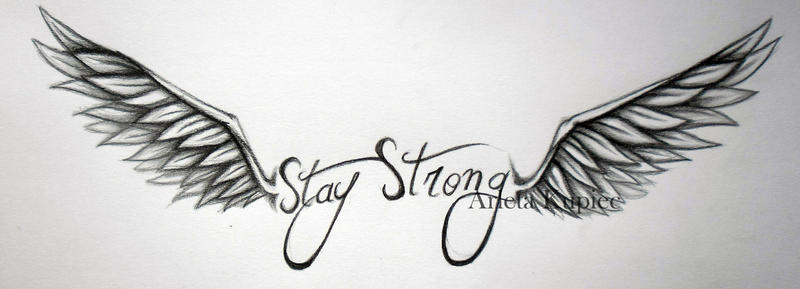 Stay Strong and Wings by Tirana-Weaving