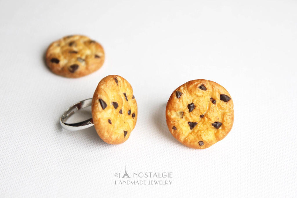 Chocolate Chip Cookie Ring Handmade Jewelry by LaNostalgie05 on DeviantArt