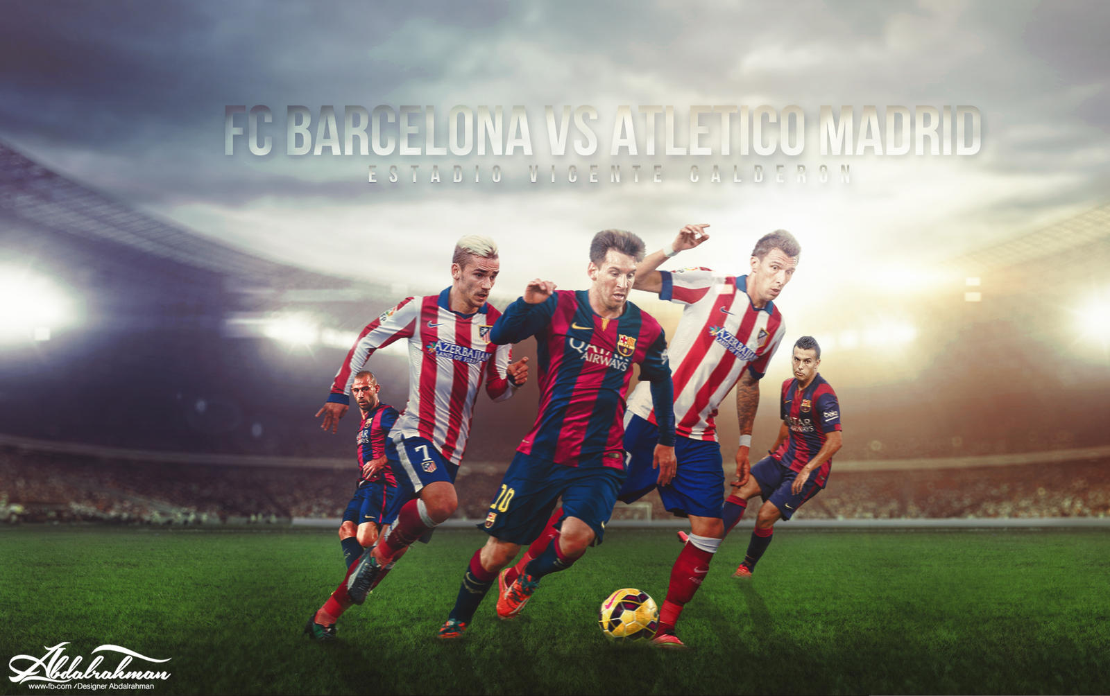 barcelona vs atletico madrid 2015-2016 by Designer-Abdalrahman on ...