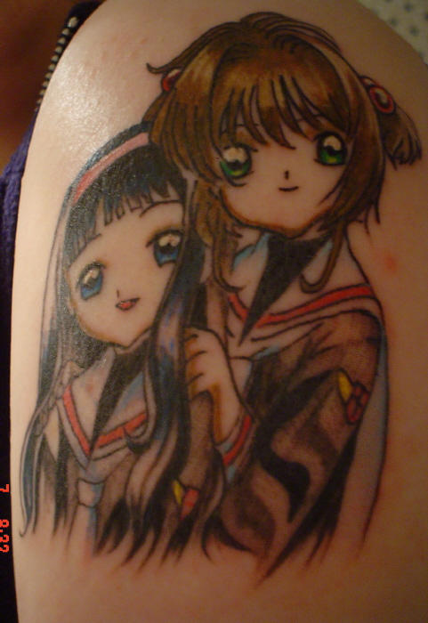 My tattoo: SakuraxTomoyo - shoulder tattoo