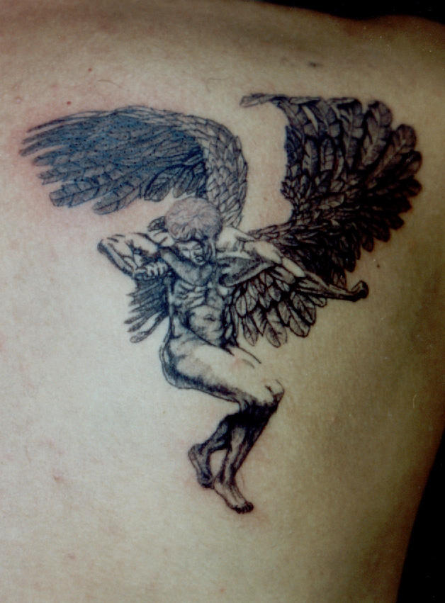 Angel tattoo by Undeadgoth on