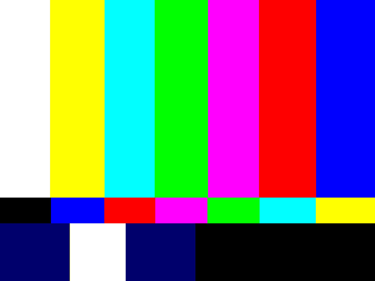 Video Resolution Test Patterns - Event Video by Beale Corner