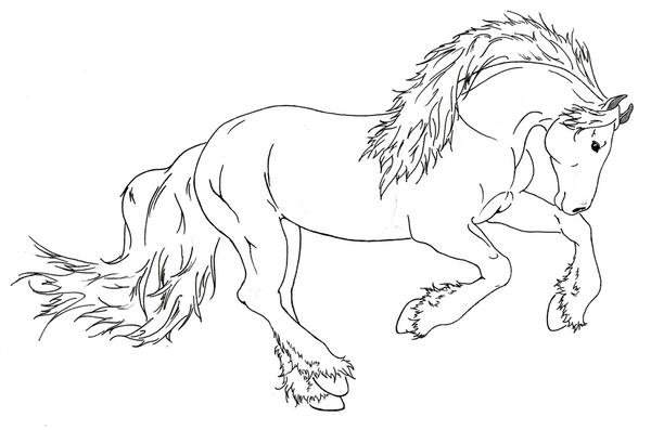 coloring pages horses running - photo #24