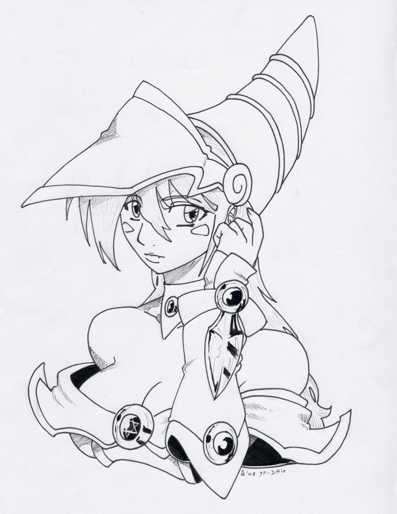 dark magician girl coloring pages-#30