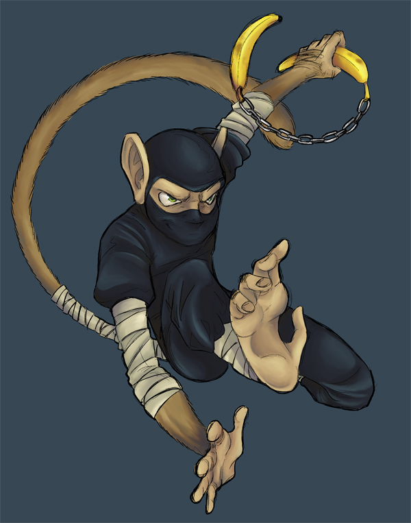 monkey_ninja_of_doom_by_Loamjpg